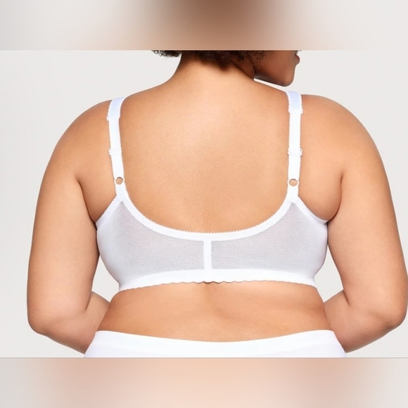 Glamorise MagicLift Front-Closure Support Bra 48F | style 1200 | WHITE - Picture 3 of 8